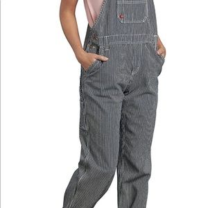 Brand new with tags! Women’s XS Dickies, striped overalls